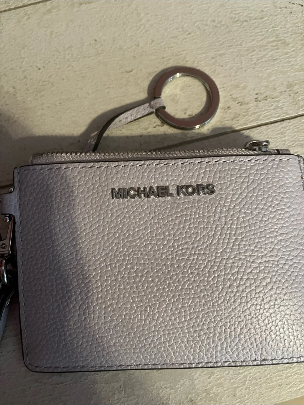 Michael Kors Pebbled Leather Wristlet Card Holder Wallet